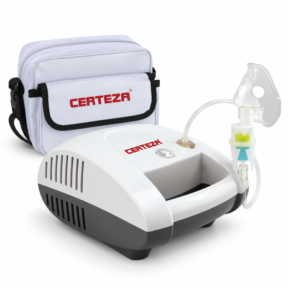 Certeza NB-607 compressor nebulizer with carrying bag, face mask and air tubing